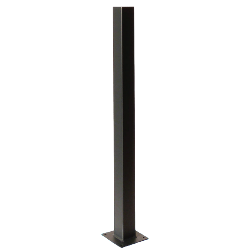 Potelet sur pied 1 m acier électrozingué RAL 7016 Soone