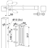 Dimensions contreplaque et installation ventouse MAG3000