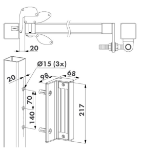 Dimensions contreplaque et installation ventouse MAG3000