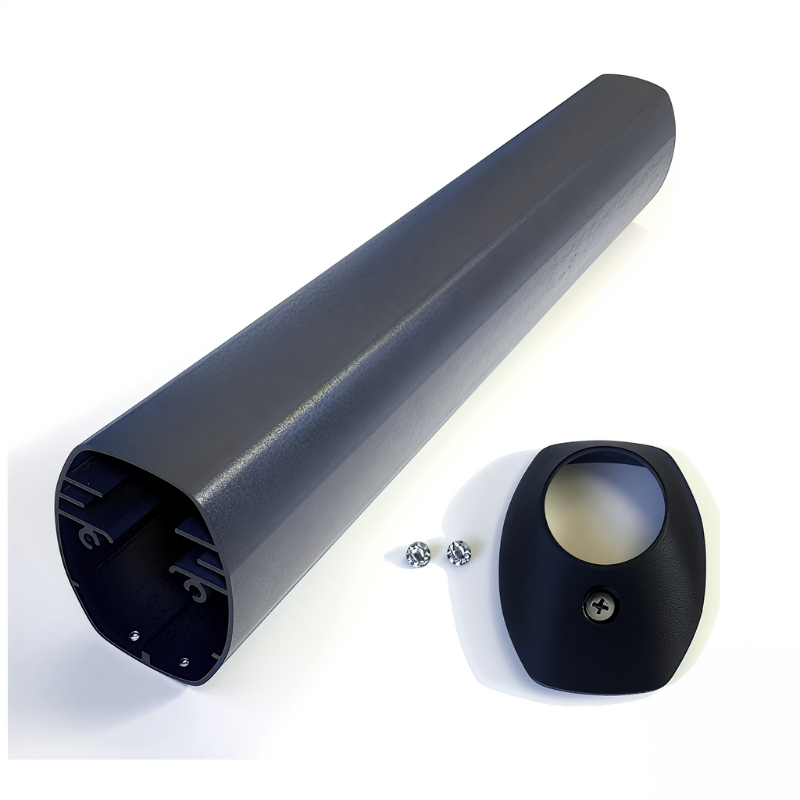 Profil fixe carter aluminium avec capuchon ATS50