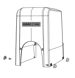 CAPOT DE PROTECTION AVEC VIS ET LOGO 392
