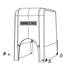 CAPOT DE PROTECTION AVEC VIS ET LOGO 392