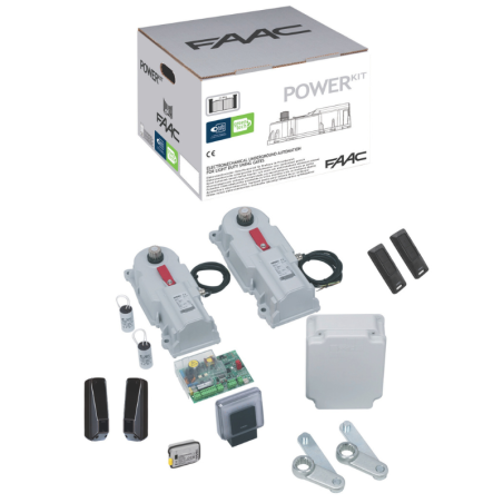 Kit POWER moteur enterré à bras articulé 230V portail battant | FAAC