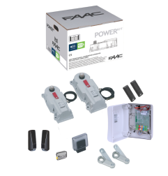 Kit POWER moteur enterré à bras articulé 24V portail battant | FAAC