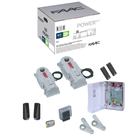 Kit POWER moteur enterré à bras articulé 24V portail battant | FAAC
