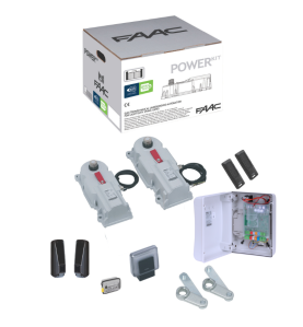 Kit POWER moteur enterré à bras articulé 24V portail battant | FAAC