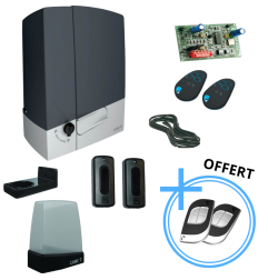 Kit portail coulissant complet avec télécommandes offertes CAME 40 ans