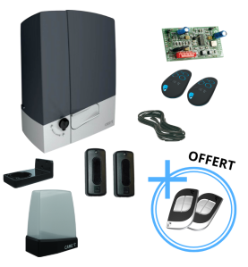 Kit portail coulissant complet avec télécommandes offertes CAME 40 ans