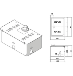 FAAC - OPÉRATEUR HYDRAULIQUE 24V S800H ENC CBAC 180°