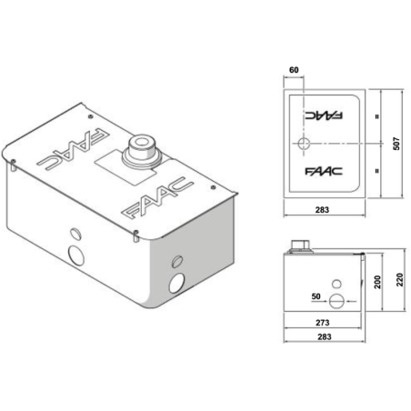 FAAC - OPÉRATEUR HYDRAULIQUE 230V S800 ENC CBAC 180°