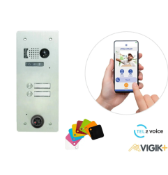 URMET - Kit interphone 2 BP GSM et filaire VIGIK+ KVT/102