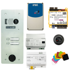 Kit interphone 2 BP GSM et filaire VIGIK+ KVT/102