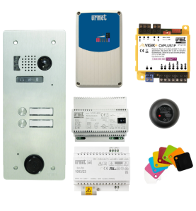 Kit interphone 2 BP GSM et filaire VIGIK+ KVT/102