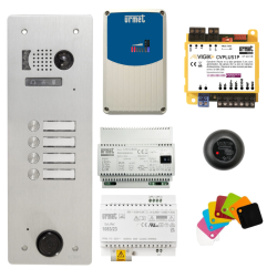 Kit interphone 4 BP GSM et filaire VIGIK+ KVT/104