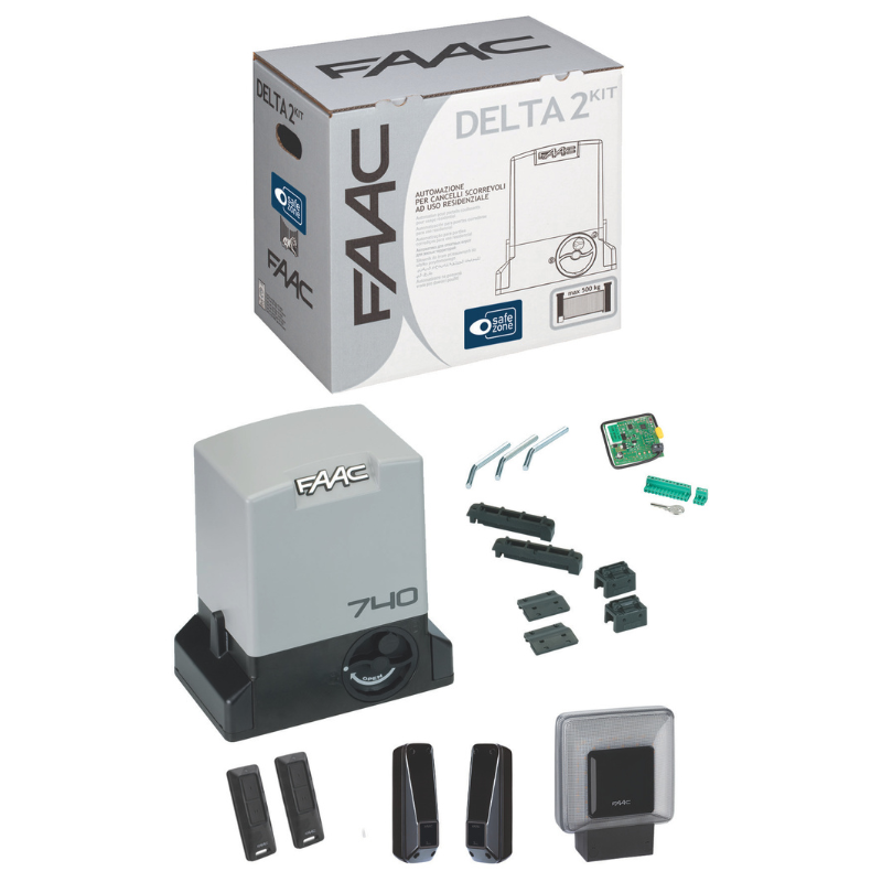 kit opérateur électromécanique portail coulissant FAAC DELTA 2 740