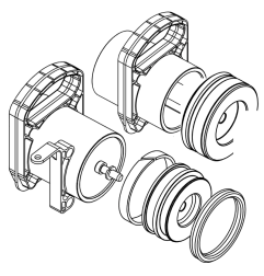 Cylindre et piston 100° S800H FAAC