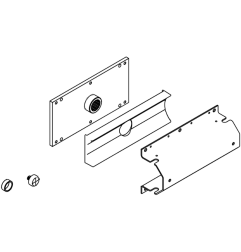 KIT DE FIXATION "L" DE LISSE RONDE POUR B680H