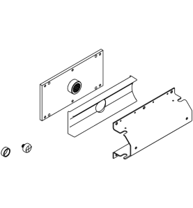 KIT DE FIXATION "L" DE LISSE RONDE POUR B680H