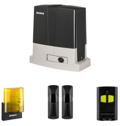 Kit opérateur 24V 600 KG 1TX KBULL624SE clignotant photocellules télécommande