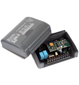 Mini récepteur 2 canaux 433,92 MHz 12/24VAC-DC RQM449200 CARDIN