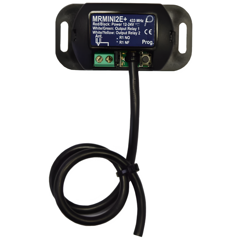 Mini récepteur 2 canaux 433 MHz MRMINI2E+ PRASTEL