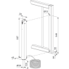 Schémas et dimensions ELECTRADROP Locinox
