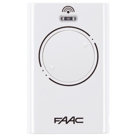 Télécommande FAAC XT2 868 Mhz blanc 2 canaux - Confodis