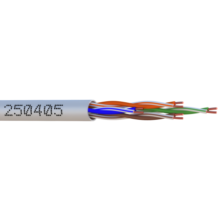 Câble blindé sans halogène 305m ethernet UTP CAT5E LSZH