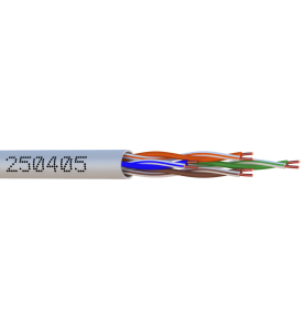 Câble blindé sans halogène 305m ethernet UTP CAT5E LSZH