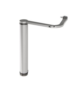Ferme-portail motorisation VENUS porte piétonne battante locinox bras articulé 180° argent
