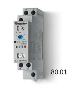 relais circuit imprimé 1RT 16A 12-240VAC/DC série 80 FINDER