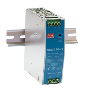 MEAN WELL - Alimentation rail DIN 24 V / 120 W - 5 A NDR-120-24 Confodis