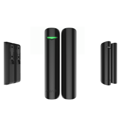 Détecteur ouverture de porte sans fil contact magnétique alarme AJAX DoorProtect noir