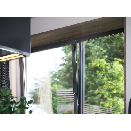 AJAX - Détecteur d'ouverture et chocs DoorProtect Plus Jeweller (noir)