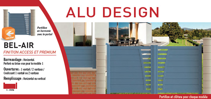 Portail Alu design